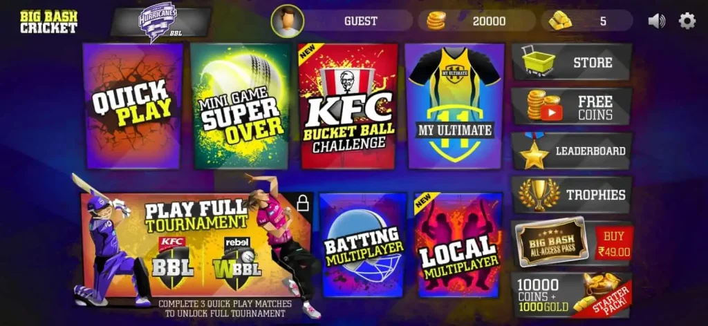 Real Cricket & Big Bash League APK 2025 – Mobile Game Review & Android Download 2 Big Bash Cricket Screenshot 1